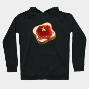 Strawberry Toast Loaf Bread Sandwich Yummy Kawaii Vintage Strawberries Hoodie